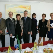 Frá afhendingu styrkjanna, frá vinstri: Ingvi Þ. Þorsteinsson formaður Lista- og vísindasjóðsnefndar…